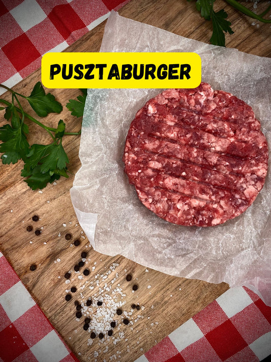 Pusztaburger (húspogácsa 150g/db 4db/csmg 0.6kg/csmg)